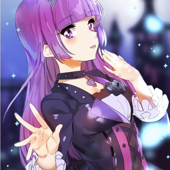 Long purple wig loose curls, dip dye dark light purple Yanina Annabelle’ wigs - Picture 6 of 6